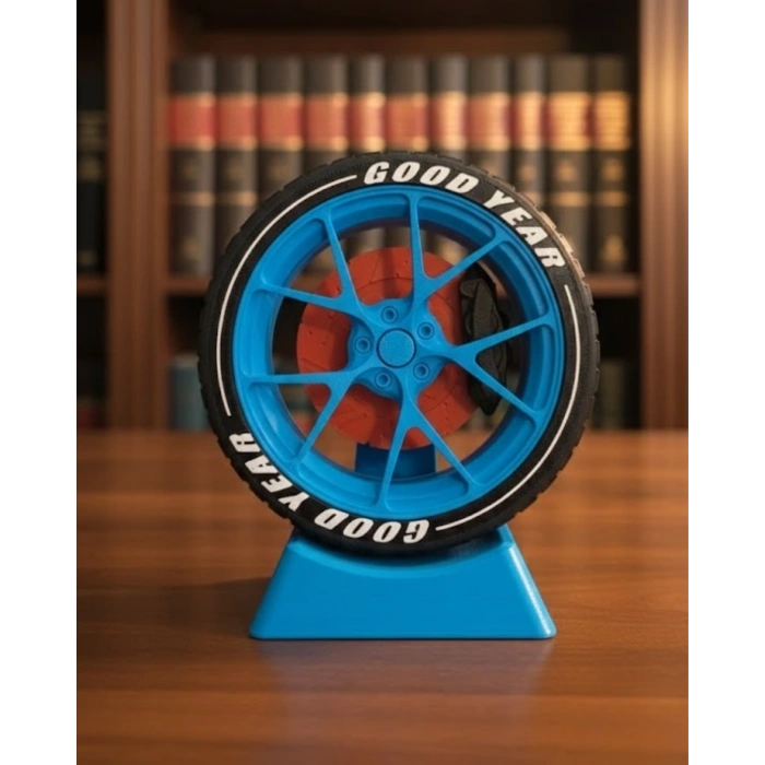 Araba Tutkunlarına Özel Jant Tasarımlı Masa Dekoru