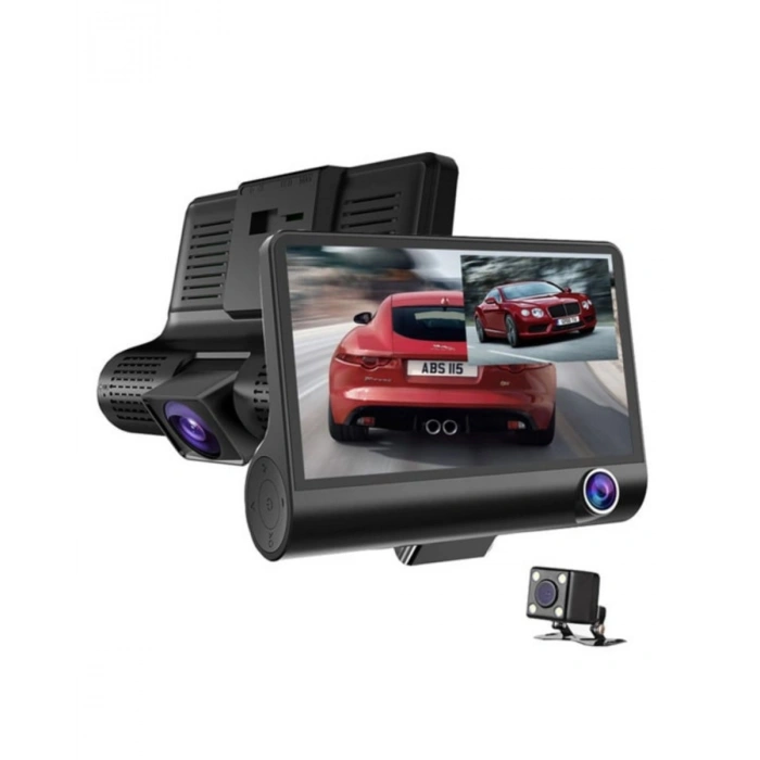 Araç Dvr Kamera Çift Lensli 4 İnç Ekranlı G Sensörlü
