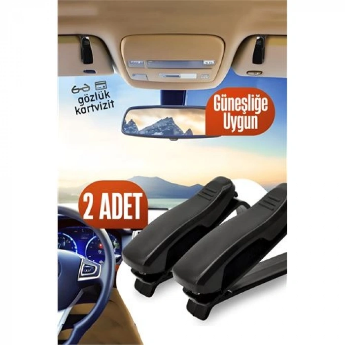 Araç Gözlük Tutucu Güneşliğe Uygun Mini 2 Adet