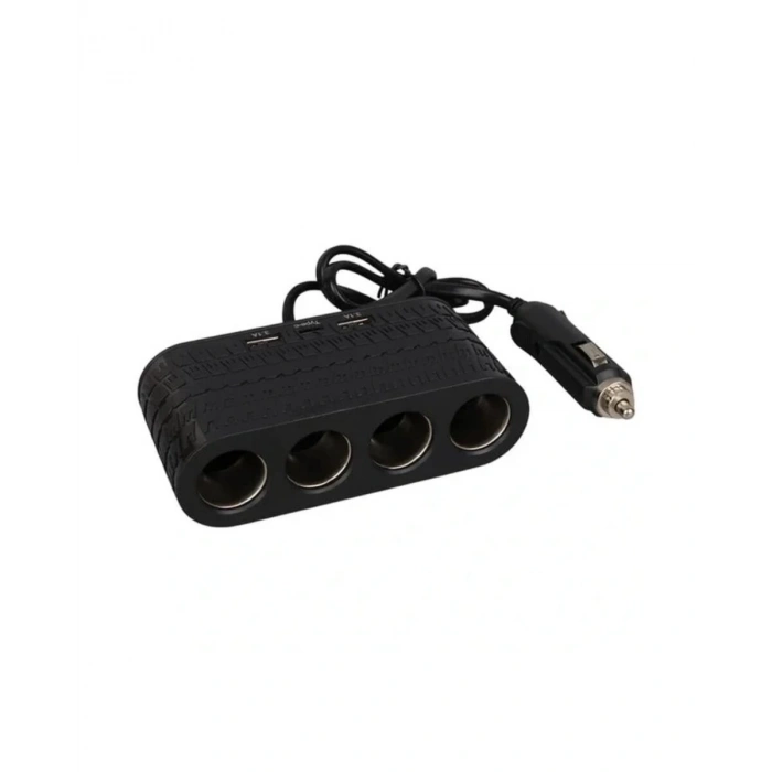 Araç İçi Güç Dağıtıcı 4 Çakmaklık 2 Usb 1 Type C Şarj Ünitesi