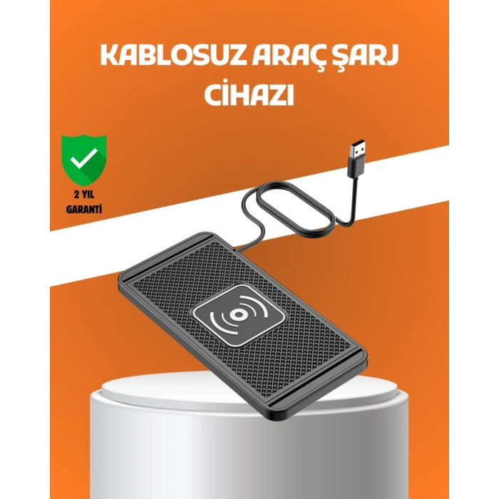 Araç İçi Kablosuz Şarj Pedi – Manyetik Güçlü Tutuş Hızlı Şarj Özelliği