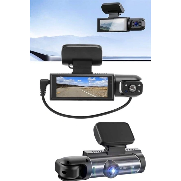 Araç Kamerası Dönebilen Hd Kaliteli Video Ve Fotoğraf Kaydedici