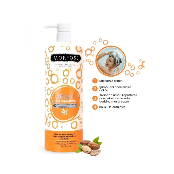 Argan Şampuan 1000 ML - Boyalı Saçlar İçin