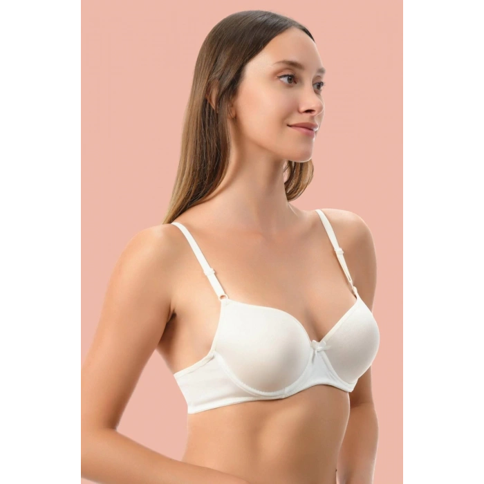 MARSiLYAN- Beyaz Dolgulu Mikro Tek Sütyen