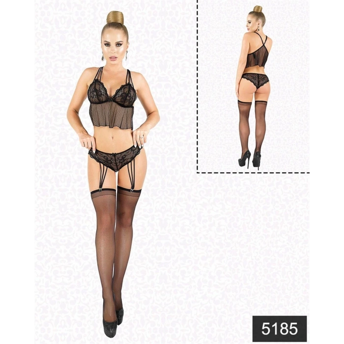 MARSiLYAN- Jartiyerli Büstiyer Set