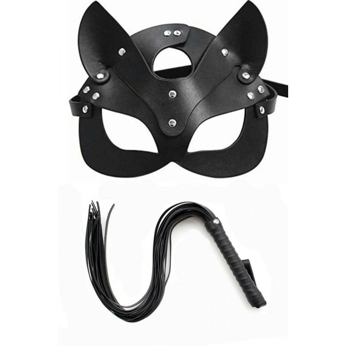 MARSiLYAN- Kırbaç Maske Deri İkili Takım