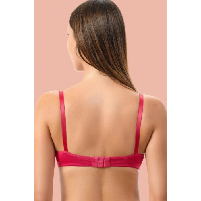 MARSiLYAN- Kırmızı Dolgusuz Mikro Tek Sütyen