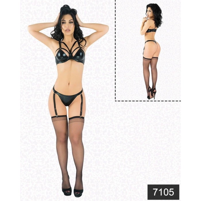 MARSiLYAN- Lateks Bralet Jartiyer Takımı