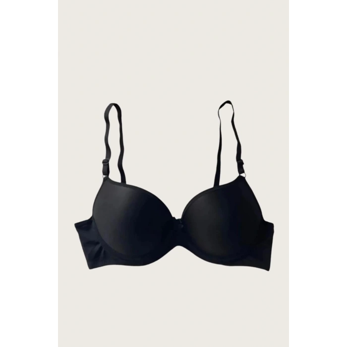 MARSiLYAN- Mikro Kumaş Push Up Dolgulu Balenli Günlük Tek Destekli Sütyen