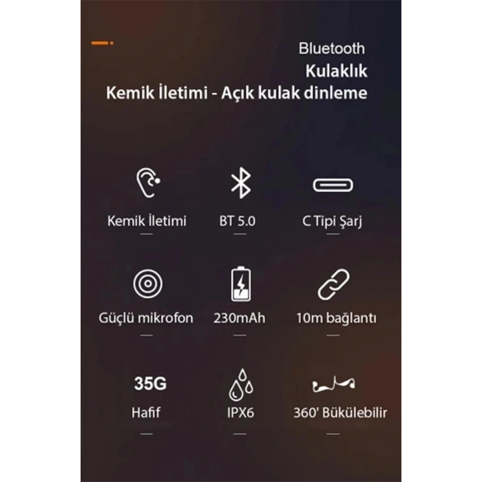 AS10 Plus Suya Dayanıklı Bluetooth Kulaklık - Siyah