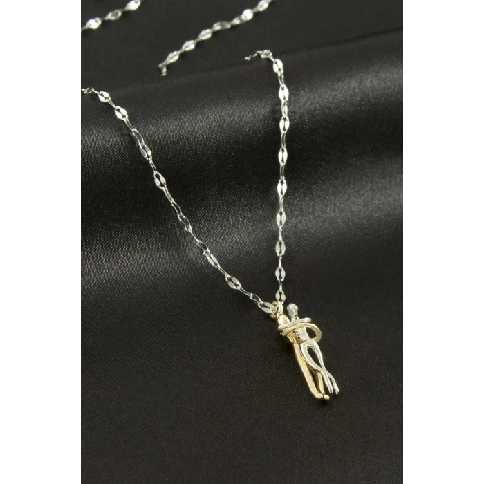 Aşkla Bağlı Çift Çelik Kolye