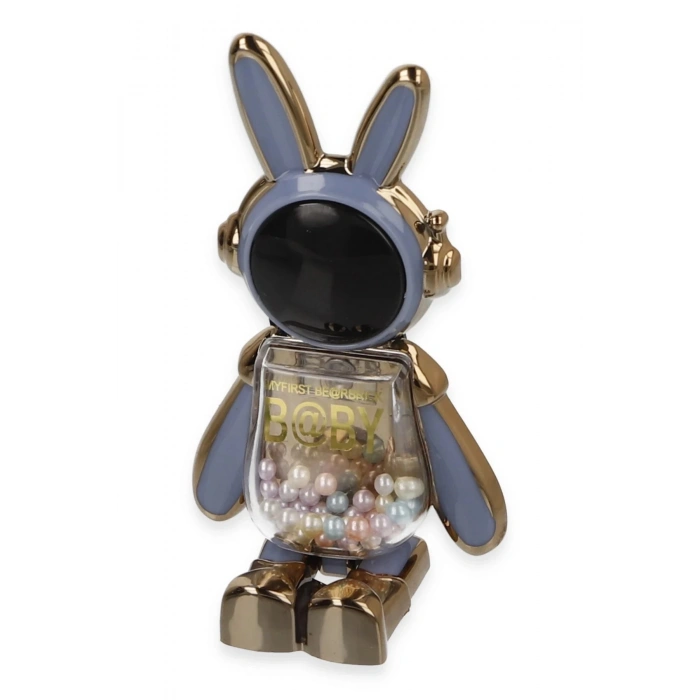 Astro Stand Tavşan Astronot - Açık Mavi