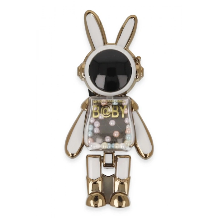 Astro Stand Tavşan Astronot - Beyaz