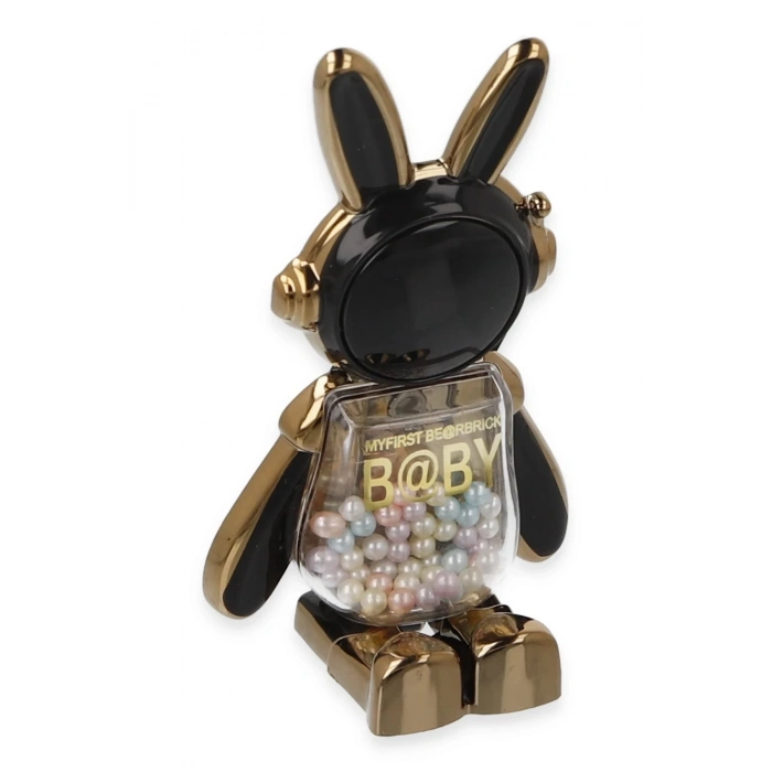 Astro Stand Tavşan Astronot - Siyah