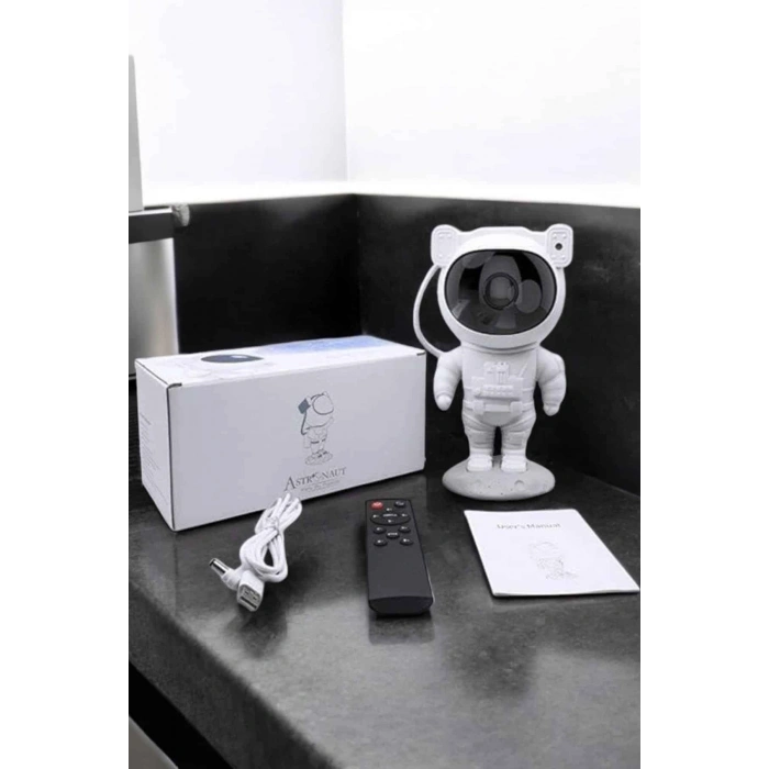 Astronot Görünümlü Projeksiyon Speaker Taşınabilir