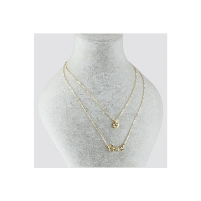 Atatürk Figürlü İkili Kolye