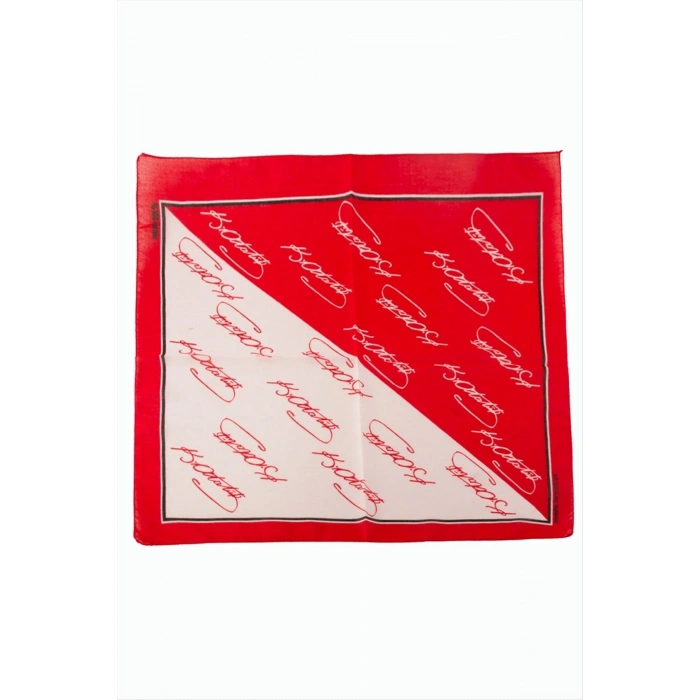 Atatürk İmzalı Desenli Bandana 50*50
