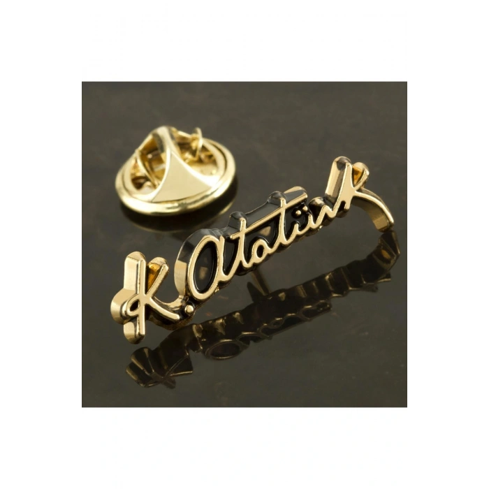 Atatürk İmzalı Yaka Rozet