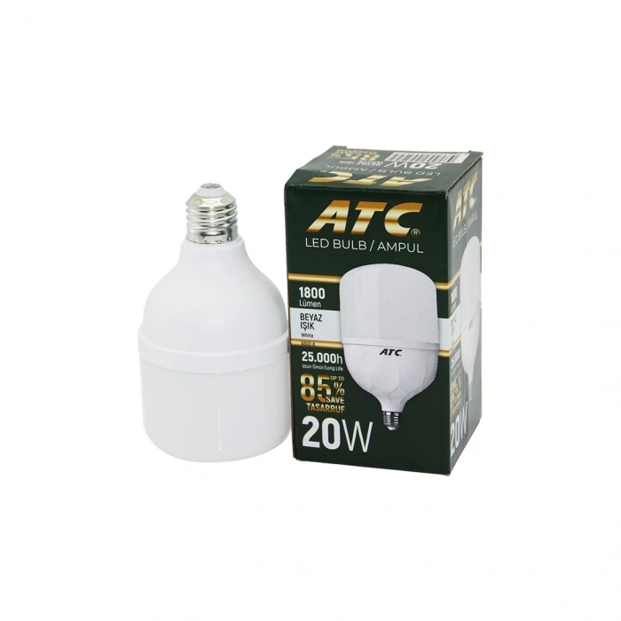 ATC-LW-20W  20W E27 TORCH LED BULB AMPUL BEYAZ 1800 LÜMEN - 25.000h (4887)