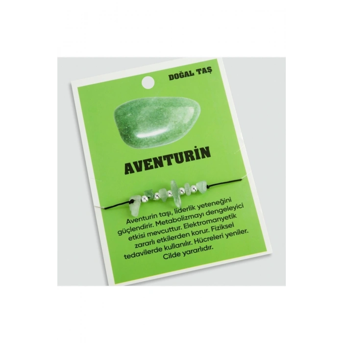 Aventurin Doğaltaşlı İp Bileklik