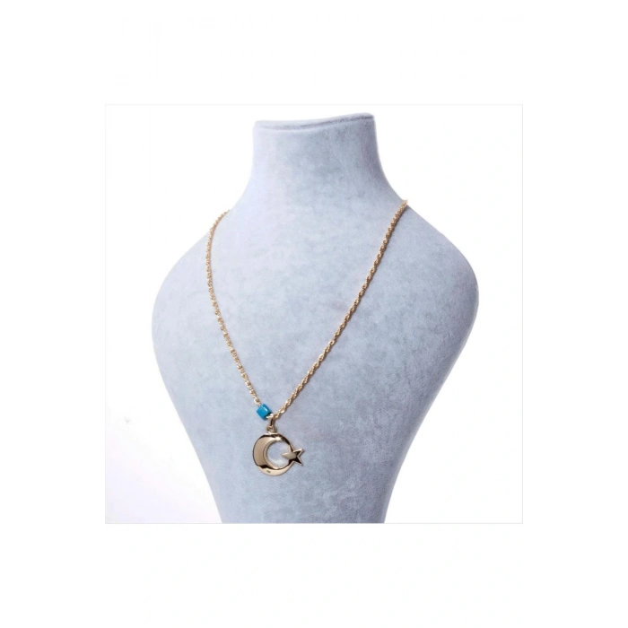 Ay Yıldız Figürlü Kolye
