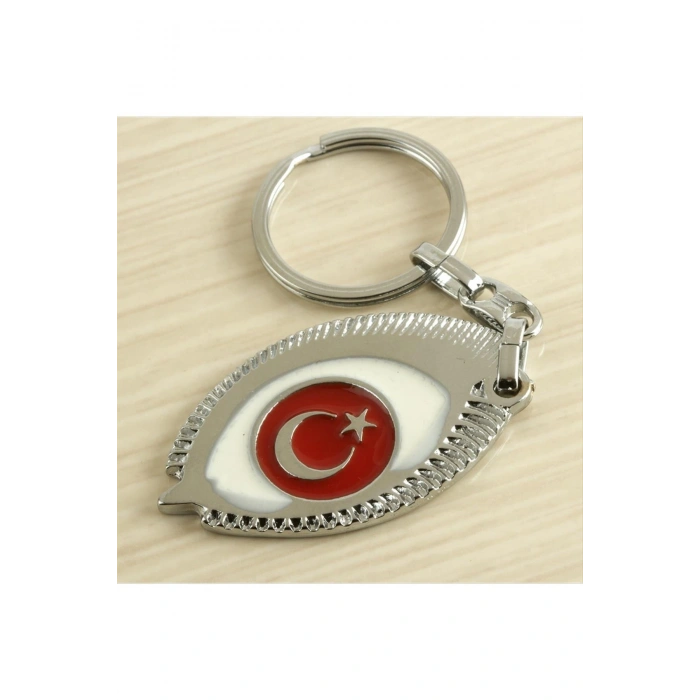 Ay Yıldız Metal Anahtarlık