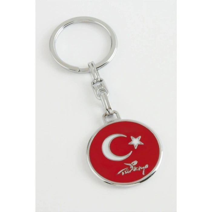 Ay Yıldız Metal Anahtarlık