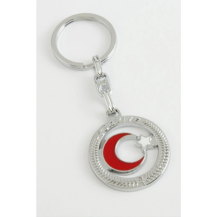 Ay Yıldız Metal Anahtarlık