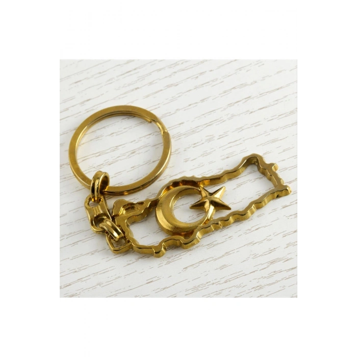 Ay Yıldız Metal Anahtarlık