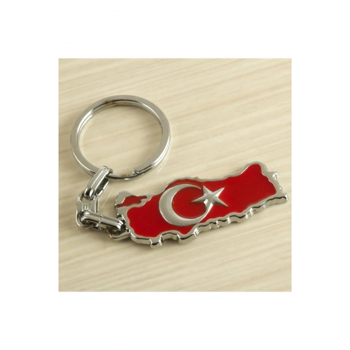 Ay Yıldız Metal Anahtarlık