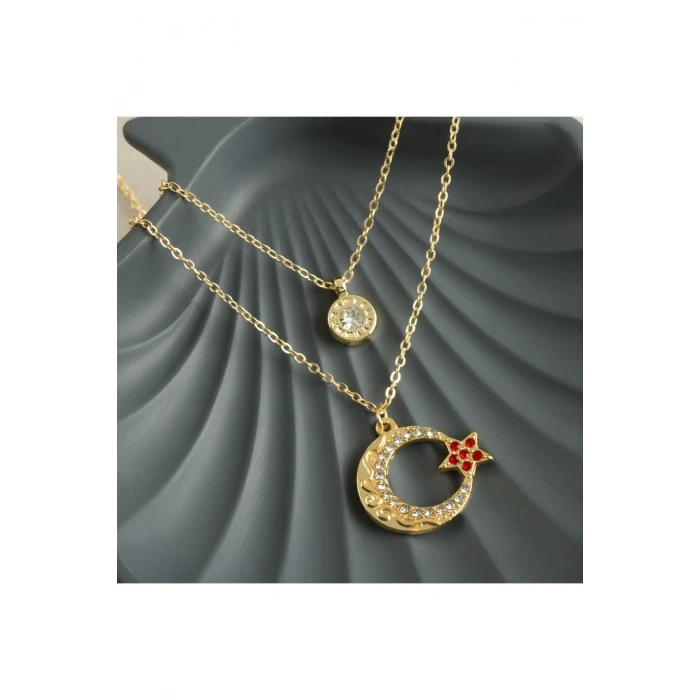 Ay Yıldız Yeni Sezon İkili Kolye