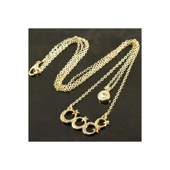 Ay Yıldız Yeni Sezon İkili Kolye