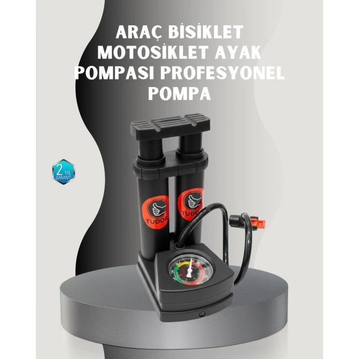 Ayak Basmalı Hava Pompası Şişme Ürünler Ve Lastikler İçin