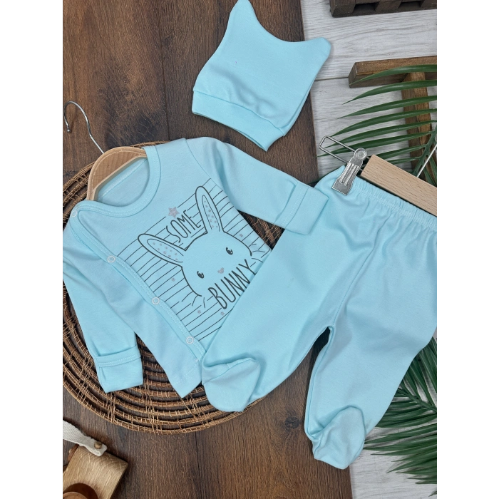 AYAKLI PAMUKLU, DESENLİ, MEVSİMLİK, GÜNLÜK, KIZ ÇOCUK & BEBEK  HASTANE ÇIKIŞ SETİ