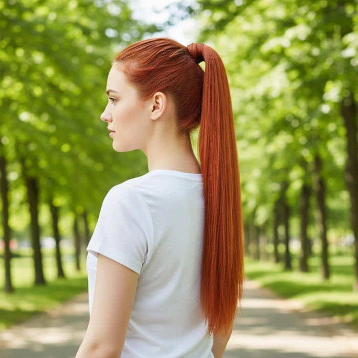 Bağlamalı Düz At Kuyruğu - Bakır