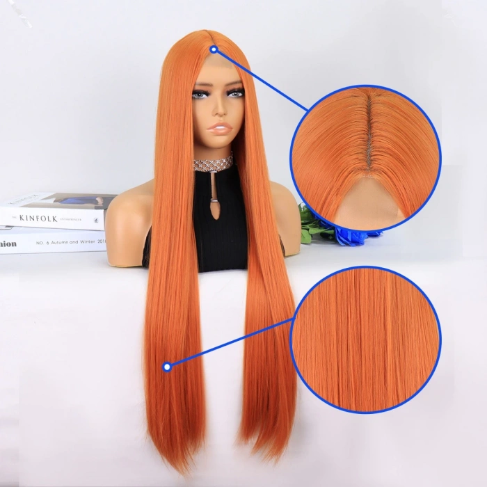 Bakır Ekstra Uzun Tül Peruk