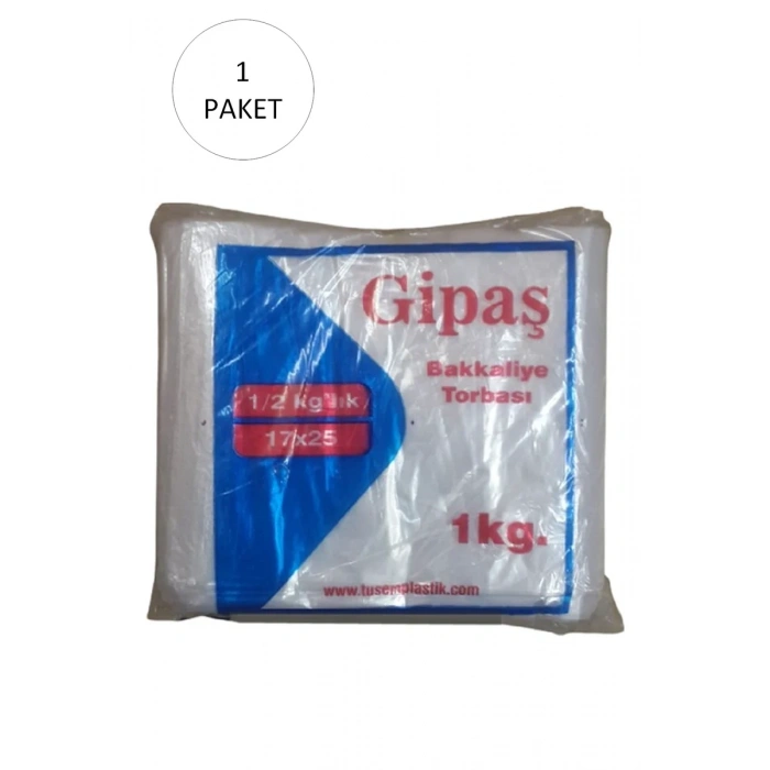 Bakkaliye Naylon Torba 1kg lık 20x30 cm 1 Paket (Takriben 360 Adet) mudanis