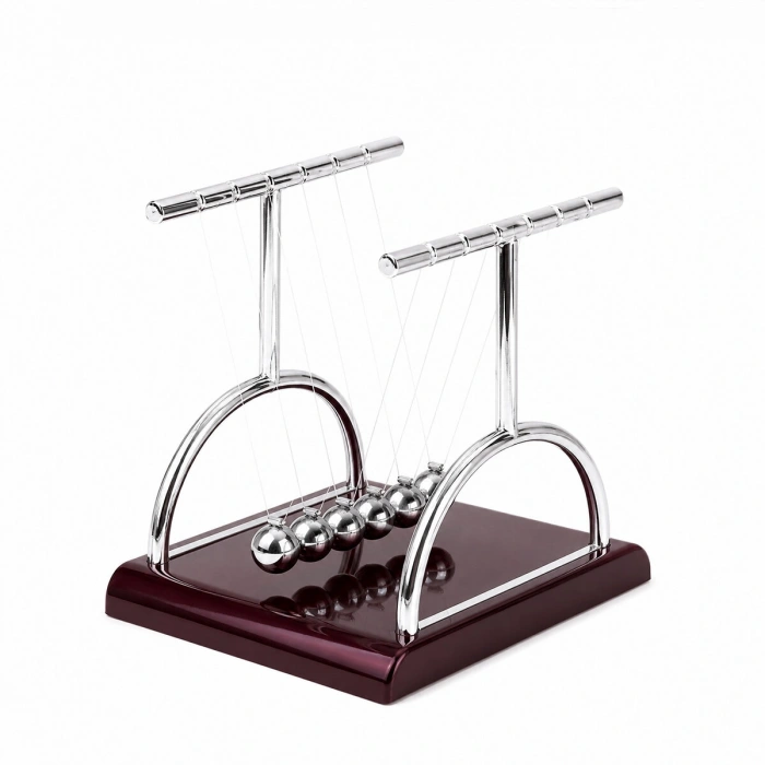 BALANCE BALLS BÜYÜK NEWTON - METAL DENGE TOPLARI MASA ÜSTÜ (4887)