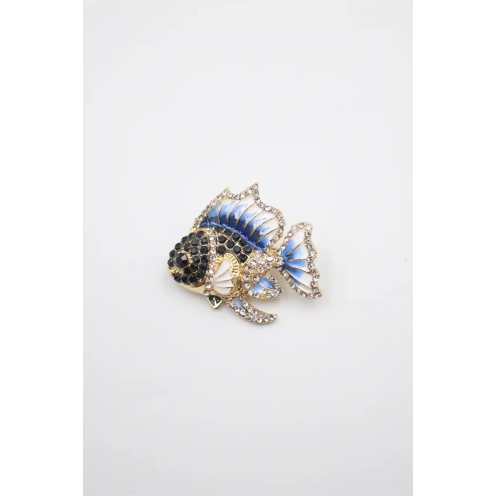 Balık Broş - Mavi
