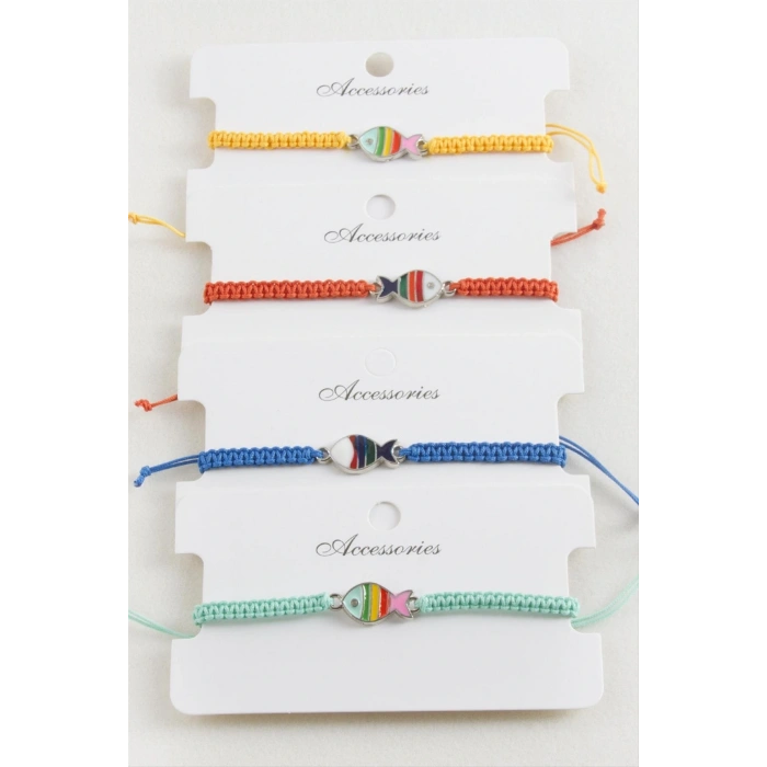 Balık Makrome Örgülü Bileklik