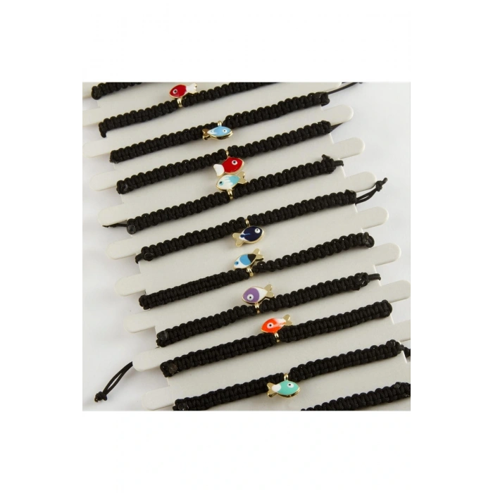 Balık Makrome Örgülü Bileklik