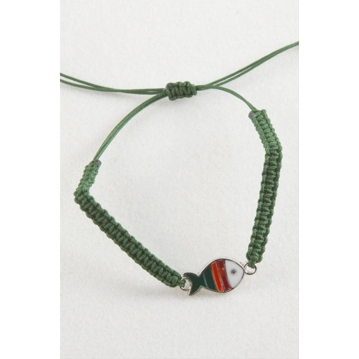 Balık Makrome Örgülü Bileklik