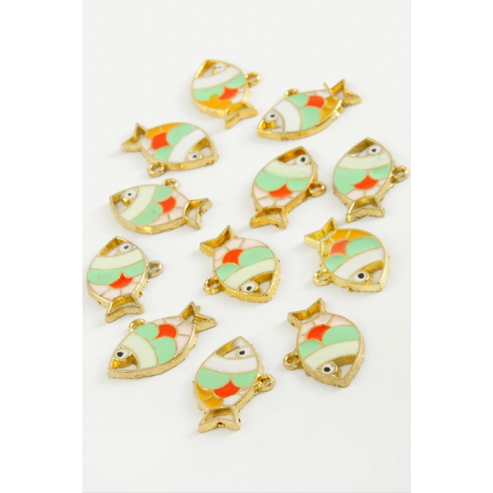 Balık Tek Kulp Mineli Bileklik ve Kolye Ucu Aparatı 1 Adet