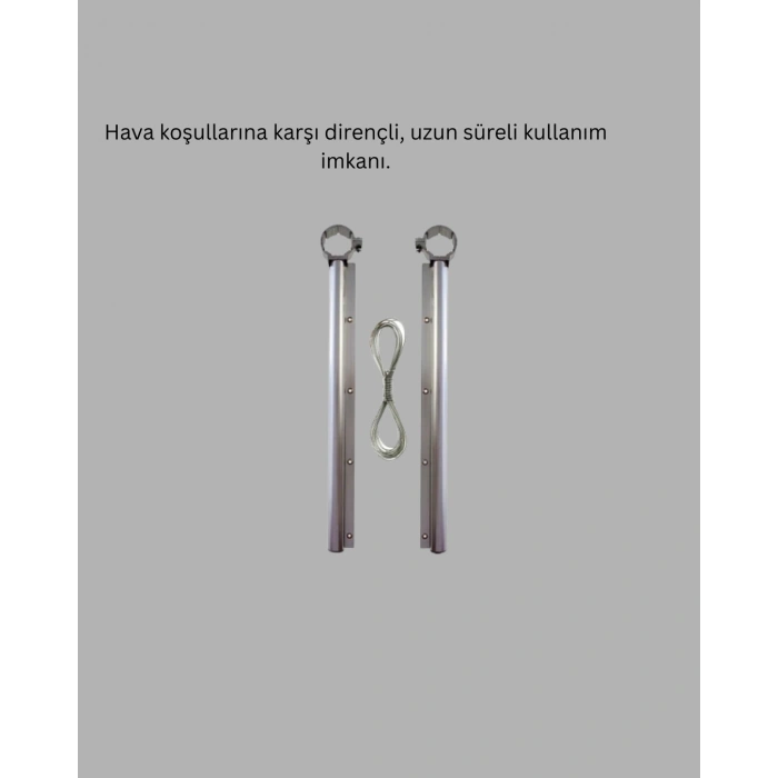Balkon Demiri Çamaşır Askısı Kare Demirlere Uygun Dayanıklı Tasarım