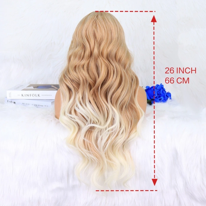 Balköpüğü Platin Röfleli Dalgalı Tül Peruk