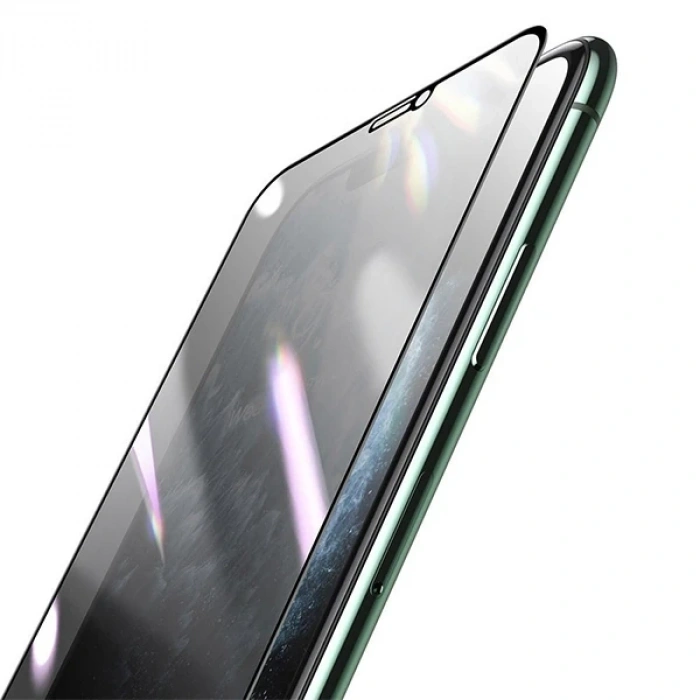 Baseus 0.25mm İphone 11 Pro-xs-x 3d Curved Privacy Gizlili Cam Ekran Koruyucu