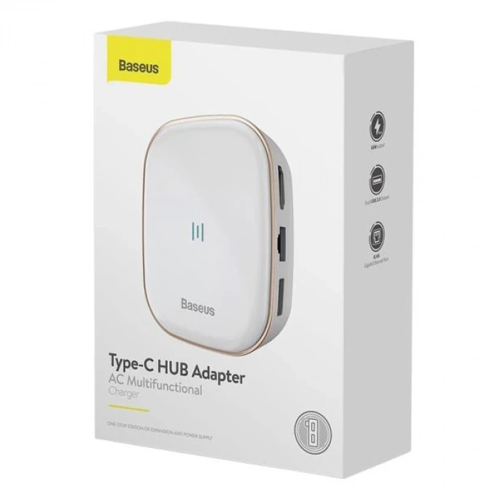 Baseus 6in1 Usb Type C Çok Fonksiyonlu Hub B 3.0rj45hdmısdmicro Sd)  60w
