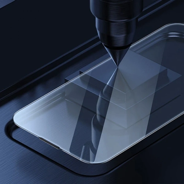 Baseus Crystal 0.3mm İphone 12 Pro Max Tempered Ekran Koruyucu 2 Adet Set-(5775)