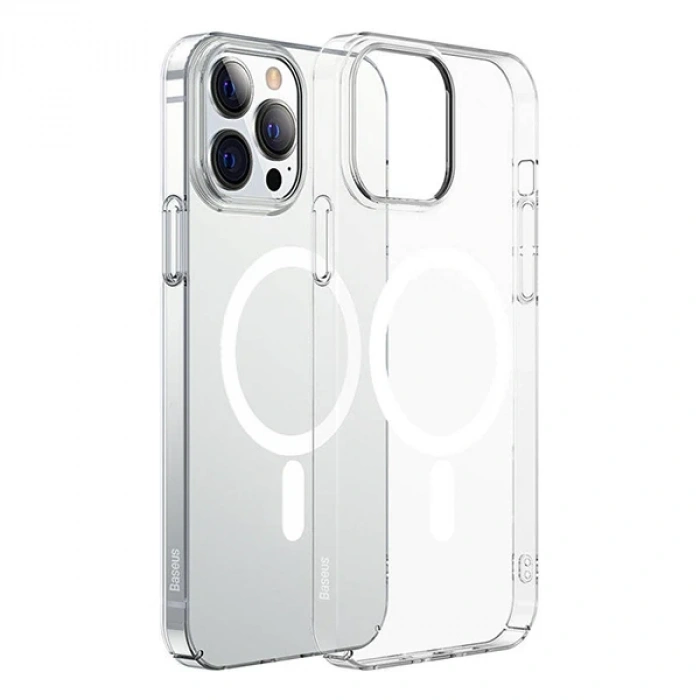 Baseus Crystal İphone 12 Pro Max Kılıf Magsafe Uyumlu Manyetik Kılıf