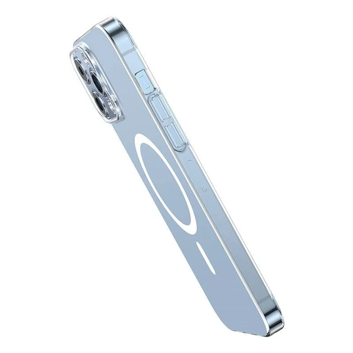 Baseus Crystal İphone 13 Pro Max 6.7 Magsafe Silikon Kılıf + Tempered Ekran Koruyucu Set